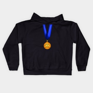 "I cried but I did the thing anyway" award. Kids Hoodie